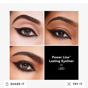 buxom power line lasting eyeliner - LBD matte black